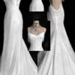 White Mermaid Sheath Wedding Dress Princess Bridal Gown        S6916