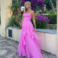 Sexy Pink Prom Formal Evening Dress Long Floor Length Dress    S1188