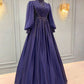 A Line Vintage Purple Long Evening Dress, Formal Evening Gowns     S6896