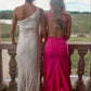 Mermaid Long Hot Pink Prom Dresses With Slit      S3927