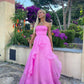 Sexy Pink Prom Formal Evening Dress Long Floor Length Dress    S1188