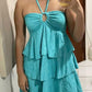 Short Party Dress, Birthday Outfits, Homecoming Dress    S6897