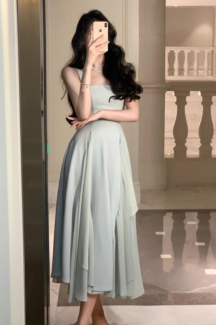 A line Chiffon Prom Dresses,Long evening Dress,formal Dress       S3727