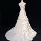 White Sweetheart Long Evening Gowns Party Dresses   S6930