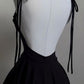 A Line Black Short Party Dress, Birthday Outfits, Homecoming Dress    S6922