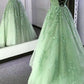 Ivory Long Prom Dress     S1900