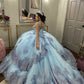 Blue Ball Gown Prom Dresses Beautiful Evening Gowns     S1231