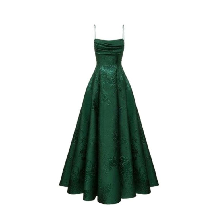 Green Spaghetti Straps Prom Dress A-line Evening Dress      S5149