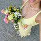 Yellow Evening Dresses Long Prom Party Gown     S6901