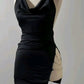 Black Short Party Dress, Birthday Outfits, Homecoming Dress    S6933