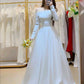 White Off Shoulder Evening Dresses Long Prom Party Gown     S6903