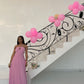 Pink Pleated Party Dress, Long Formal Evening Gowns     S6865