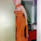 Orange Mermaid Party Dress, Long Formal Evening Gowns     S6864