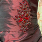 Burgundy Strapless Long Prom Dress, Formal Evening Gowns     S6861