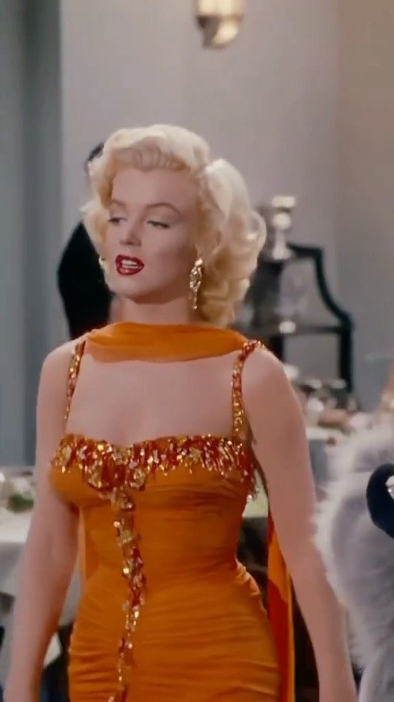 Orange Mermaid Party Dress, Long Formal Evening Gowns     S6864