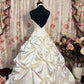 Vintage A line Ball Gown Halter Long Wedding Dresses       S6847