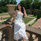 A Line printed prom dress, evening dress for women   S6843