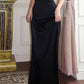 Simple Black Long Prom Dresses Evening Dress    S6828