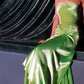 Modest Mermaid Sweetheart Sage Green Long Satin Prom Dresses Evening Dress     S6807