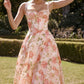 New Floral Print Dress For Women Long Prom Dress     S6787