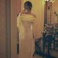 Vintage Prom Dresses Long Sleeve Off Shoulder Ankle Length Evening Dresses Party Dresses      S6799