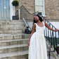 Elegant A-Line White Evening Dress Birthday Party Dress      S6816
