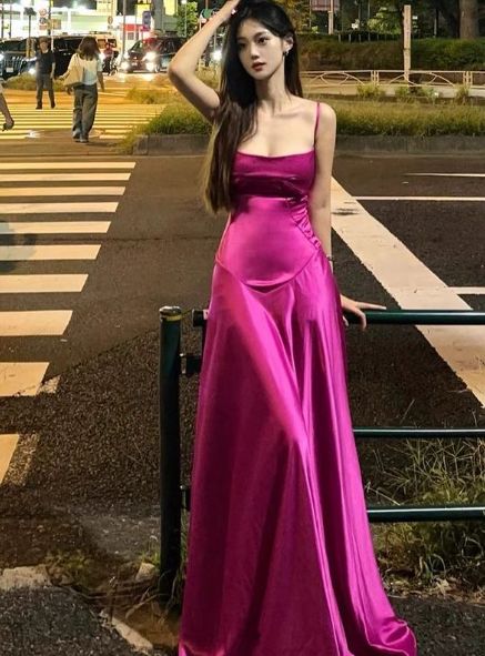 Sexy Party Dresses Satin Long Prom Dresses       S5251