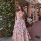 New Floral Print Dress For Women Long Prom Dress     S6787