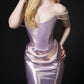 Lilac Mid Length Evening Dress Fashion Prom Dress      S6797