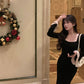 long sleeve mermaid long evening dress for women    S6835