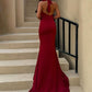 Halter Sleeveless Satin Pleated Mermaid Prom Dress with Train      S6824