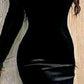 Sexy Evening Gown Black Mermaid Long Prom Dress   S6777