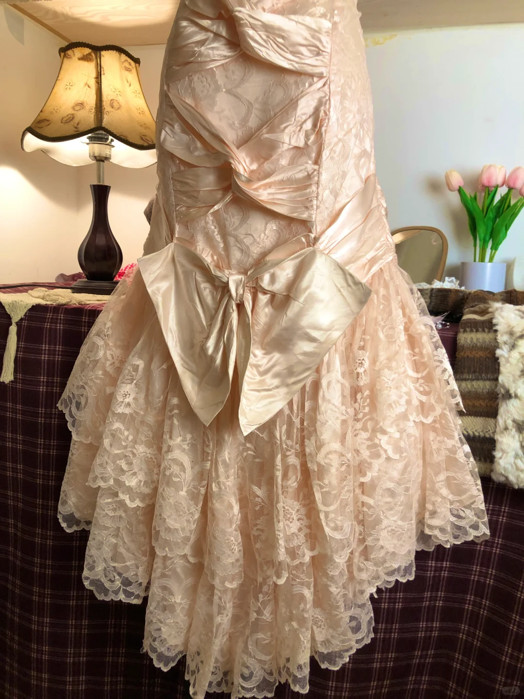 Pink Lace Party Dress, Formal Evening Gowns     S6894