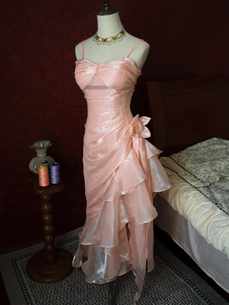 Blush Pink Party Dress, Formal Evening Gowns     S6878