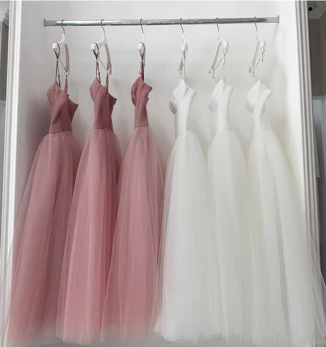 Simple Pink Party Dress, Prom Dress    S2593