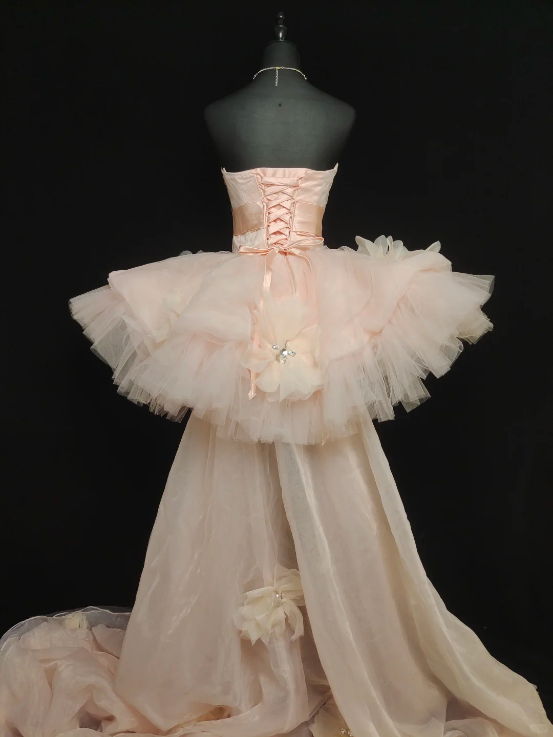 Blush Pink Strapless Party Dress, Long Formal Evening Gowns     S6876