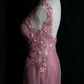Long Evening Dress Pink Party Dress, Formal Evening Gowns     S6880