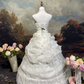 A Line White Vintage Long Wedding Dresses       S6871