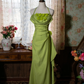 Vintage Halter Long Party Dress, Formal Evening Gowns     S6879