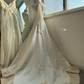 A Line Halter Long Evening Dress, White Party Dress, Formal Evening Gowns     S6895