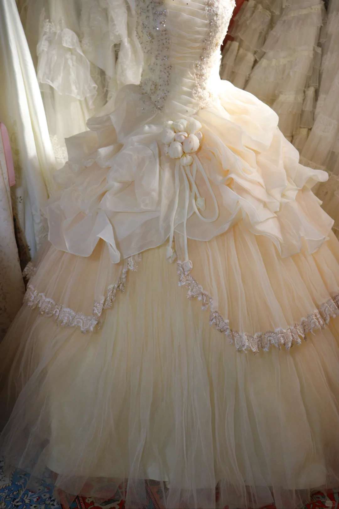 A Line Halter Vintage Long Wedding Dresses Princess Bridal Gown        S6884