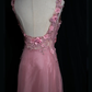 Long Evening Dress Pink Party Dress, Formal Evening Gowns     S6880