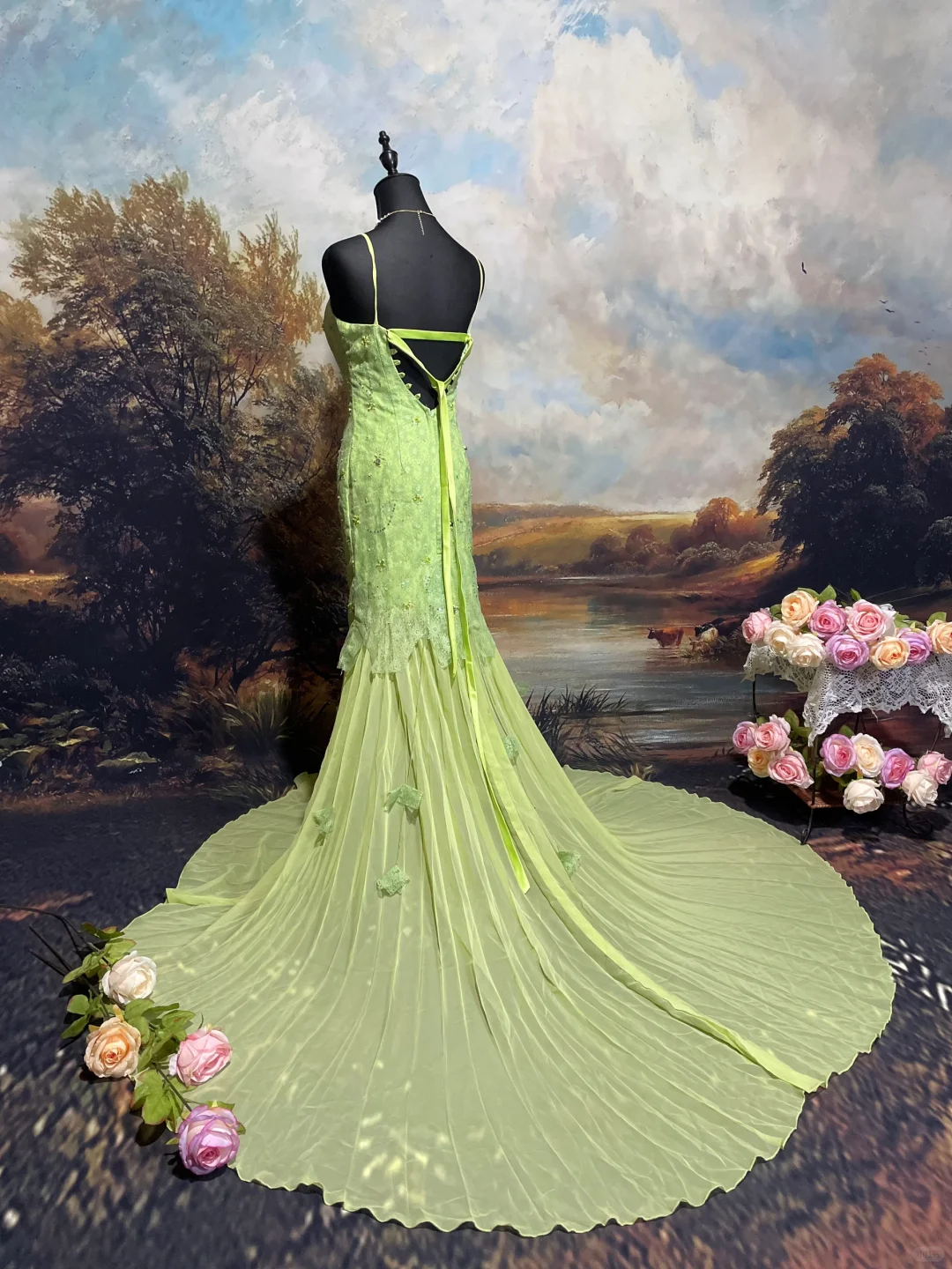 Green Mermaid Party Dress, Long Formal Evening Gowns     S6870