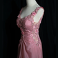 Long Evening Dress Pink Party Dress, Formal Evening Gowns     S6880