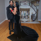 Black Prom Dresses Long Mermaid Formal Party Gowns Evening Dress    S2441