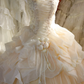 A Line Halter Vintage Long Wedding Dresses Princess Bridal Gown        S6884