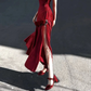 Red Long Party Dress, Formal Evening Gowns     S6881