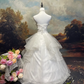 A Line White Vintage Long Wedding Dresses Princess Bridal Gown        S6875