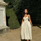 Elegant A-Line Ivory Spaghetti Straps Evening Dress Birthday Party Dress      S6817