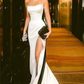 sexy white mermaid long prom dresses      S1580